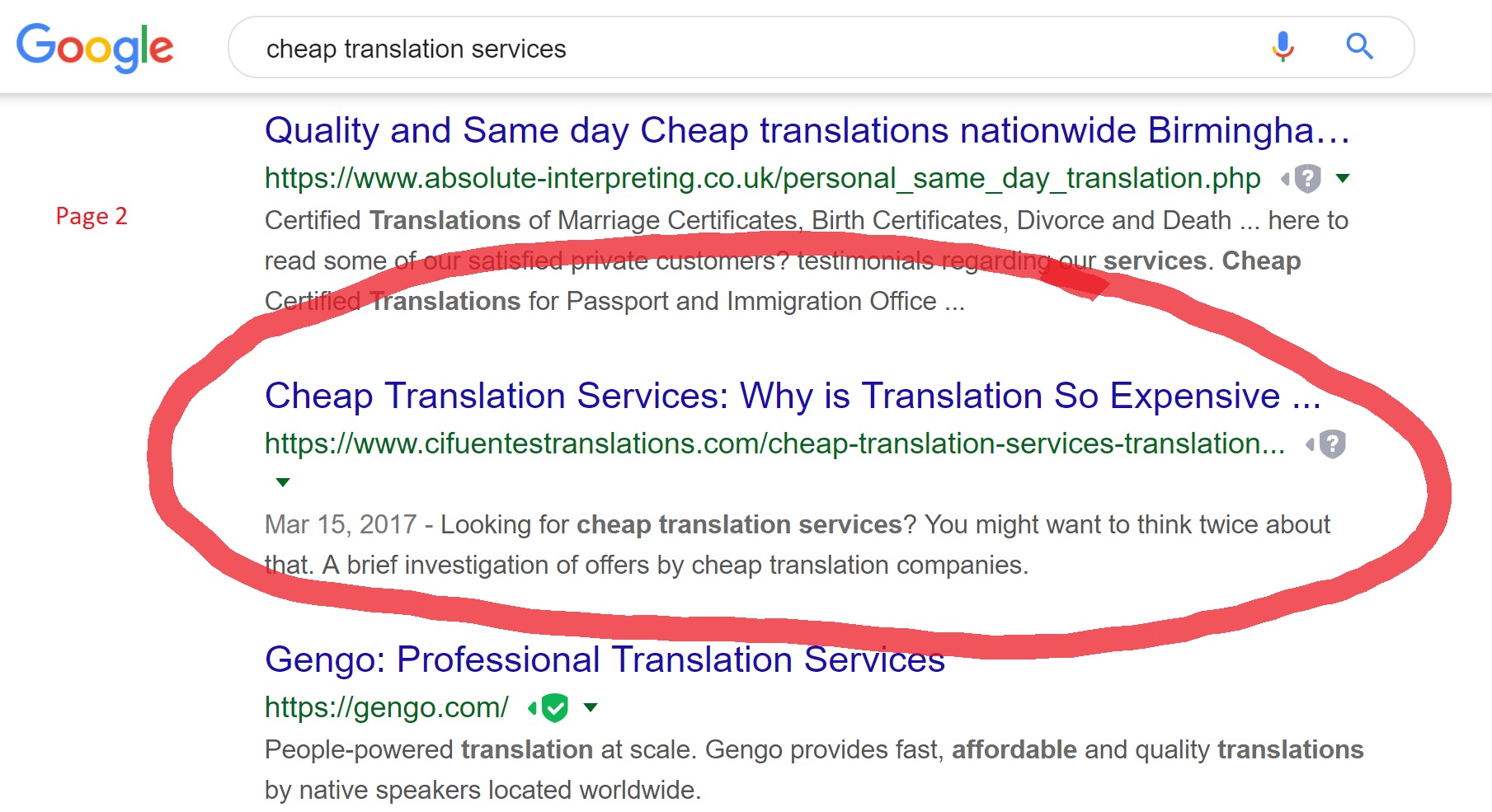 content marketing for translators