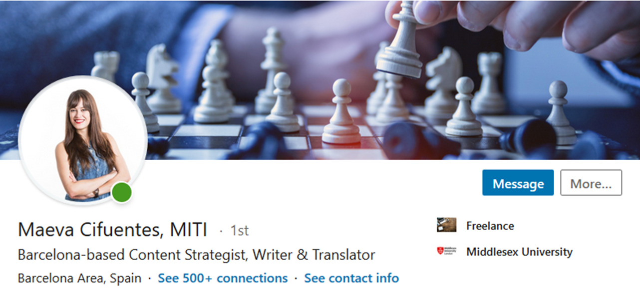 LinkedIn for freelance translators Maeva Cifuentes